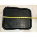 PP PLASTIC SERVING TRAY (BLACK) 50'S