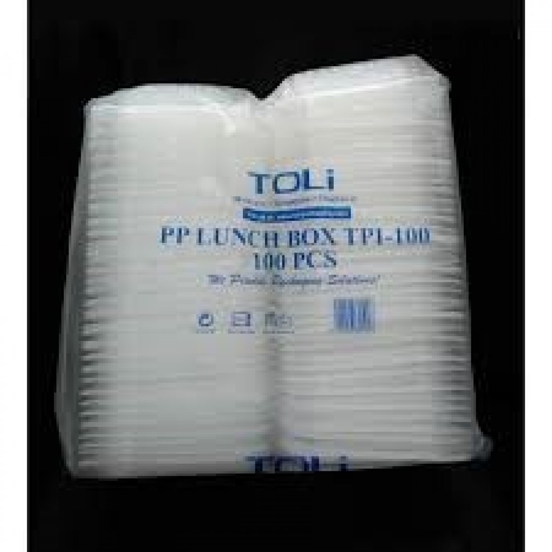 TPI 100 PP PLASTIC LUNCH BOX (100'S) 