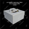 10" HANDLE CAKE BOX (31(L)*31(W)*17(H)CM) - GREY