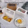 PAPER MUFFIN CAKE BOX WITH WINDOW 2 CAVITY (9(W)*16(L)*7.5(H)CM) PAPER MUFFIN CAKE BOX WITH WINDOW 2 CAVITY (9(W)*16(L)*7.5(H)CM)