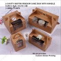 PAPER MUFFIN CAKE BOX WITH WINDOW AND HANDLE 2 CAVITY (9.2(W)*16.5(L)*8.7(H)CM) PAPER MUFFIN CAKE BOX WITH WINDOW AND HANDLE 2 CAVITY (9.2(W)*16.5(L)*8.7(H)CM)