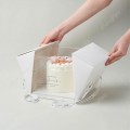 Spot 8 Inch CAKE BOX TRANSPARENT SQUARE ICE BAG Spot 8 Inch CAKE BOX TRANSPARENT SQUARE ICE BAG