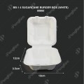 BB-1 4" SUGARCANE BURGER BOX (WHITE) 50'S X 20PKT/CTN BB-1 4" SUGARCANE BURGER BOX (WHITE) 50'S X 20PKT/CTN