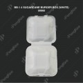 BB-1 4" SUGARCANE BURGER BOX (WHITE) 50'S X 20PKT/CTN BB-1 4" SUGARCANE BURGER BOX (WHITE) 50'S X 20PKT/CTN