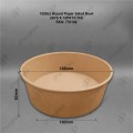 KRAFT PAPER ROUND SALAD BOWL 750 & 1500CC KRAFT PAPER ROUND SALAD BOWL 750 & 1500CC