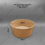 KRAFT PAPER ROUND SALAD BOWL 750 & 1500CC