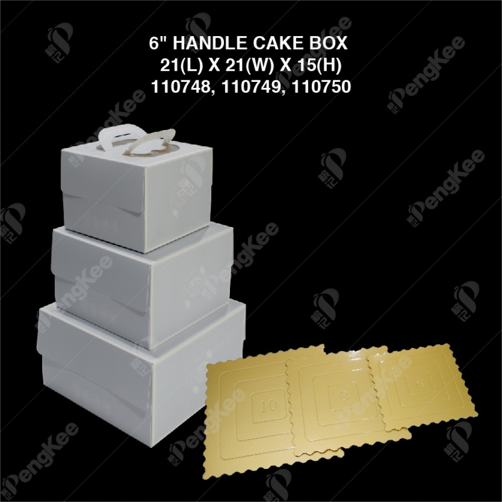 6" HANDLE CAKE BOX (21(L)*21(W)*15(H)