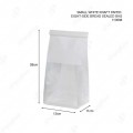 WHITE SMALL EIGHT-SIDE BREAD SEALED BAG WHITE SMALL EIGHT-SIDE BREAD SEALED BAG