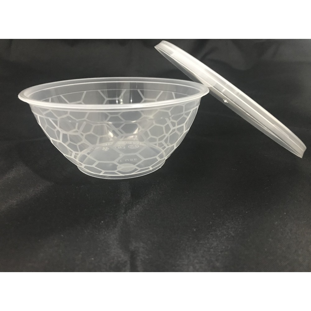 PLASTIC CONTAINER T-W3 RD (BOWL) (300ML) (50'S)