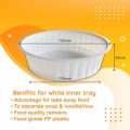 WHITE INNER TRAY FOR  850CC & 1000CC BOWL - 50 PCS