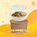 WHITE INNER TRAY FOR  850CC & 1000CC BOWL - 50 PCS