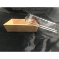 PAPER BOX WITH PLASTIC LID E01 (BROWN) (14CM X 12.5CM X 6CM ) (50'S) PAPER BOX WITH PLASTIC LID E01 (BROWN) (14CM X 12.5CM X 6CM ) (50'S)