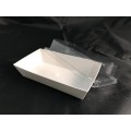 PAPER BOX WITH PLASTIC LID E011 (WHITE) (16CM X 9CM X 6CM ) (50'S) PAPER BOX WITH PLASTIC LID E011 (WHITE) (16CM X 9CM X 6CM ) (50'S)