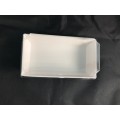 PAPER BOX WITH PLASTIC LID E011 (WHITE) (16CM X 9CM X 6CM ) (50'S) PAPER BOX WITH PLASTIC LID E011 (WHITE) (16CM X 9CM X 6CM ) (50'S)