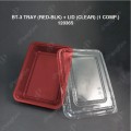 BT-3 TRAY (RED-BLK) + LID (CLEAR) (1 COMP.) (50'S/PKT) (12PKT/CTN) BT-3 TRAY (RED-BLK) + LID (CLEAR) (1 COMP.) (50'S/PKT) (12PKT/CTN)