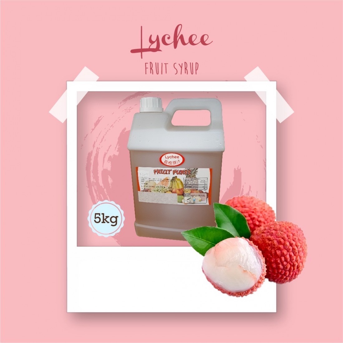 LYCHEE  CONC.SYRUP LT 5KG