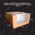 8.5" PAPER CAKE BOX (KRAFT AND WHITE)