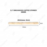 (PACKET) 5.5" BRICHWOOD COFFEE STIRRER 桦木咖啡棒 (PACKET) 5.5" BRICHWOOD COFFEE STIRRER 桦木咖啡棒