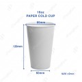 16OZ DPE COLD CUP (PLAIN WHITE) TBH 16OZ DPE COLD CUP (PLAIN WHITE) TBH
