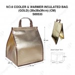 NO.6-COOLER & WARMER INSULATED BAG (GOLD) (28x28x36cm) (CM) 保温袋