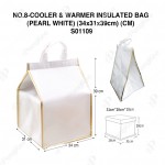 NO.8-COOLER & WARMER INSULATED BAG (PEARL WHITE) (34x31x39cm) (CM) 保温袋