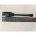 7" (180MM) LUXURY PLASTIC CUTLERY FORK (BLACK) (50'S+-) (40PKT/CTN) 7" (180MM) LUXURY PLASTIC CUTLERY FORK (BLACK) (50'S+-) (40PKT/CTN)