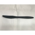 7'' (190MM) LUXURY PLASTIC CUTLERY KNIFE (BLACK) (+-50'S) (40PKT/CTN) 7'' (190MM) LUXURY PLASTIC CUTLERY KNIFE (BLACK) (+-50'S) (40PKT/CTN)