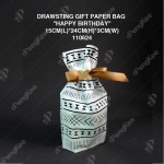 DRAWSTING GIFT PAPER BAG "HAPPY BIRTHDAY"15CM(L)*24CM(H)*3CM(W)(CM)50'S