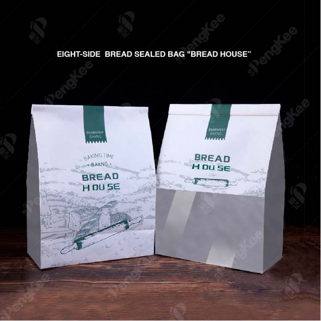 EIGHT-SIDE  BREAD SEALED BAG "BREAD HOUSE"