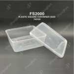 PLASTIC SQUARE CONTAINER FS2000 (SQ5)