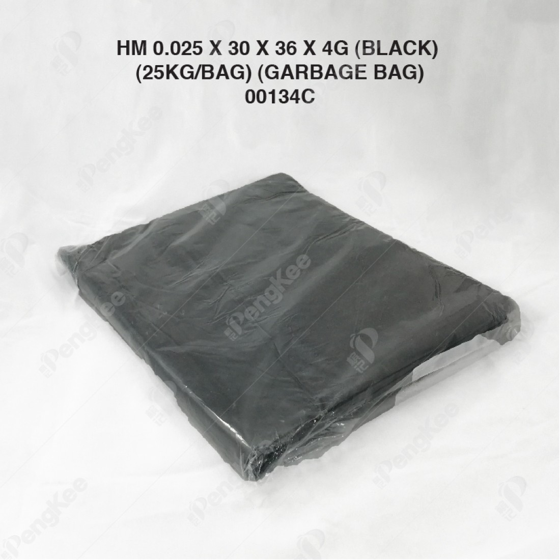 HM 0.025 X 30 X 36 X 4G (BLACK) (25KG/BAG) (GARBAGE BAG)