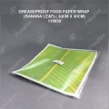 GREASEPROOF FOOD PAPER WRAP ( BANANA LEAF) ( 30CM X 30CM)(CM) 100'S