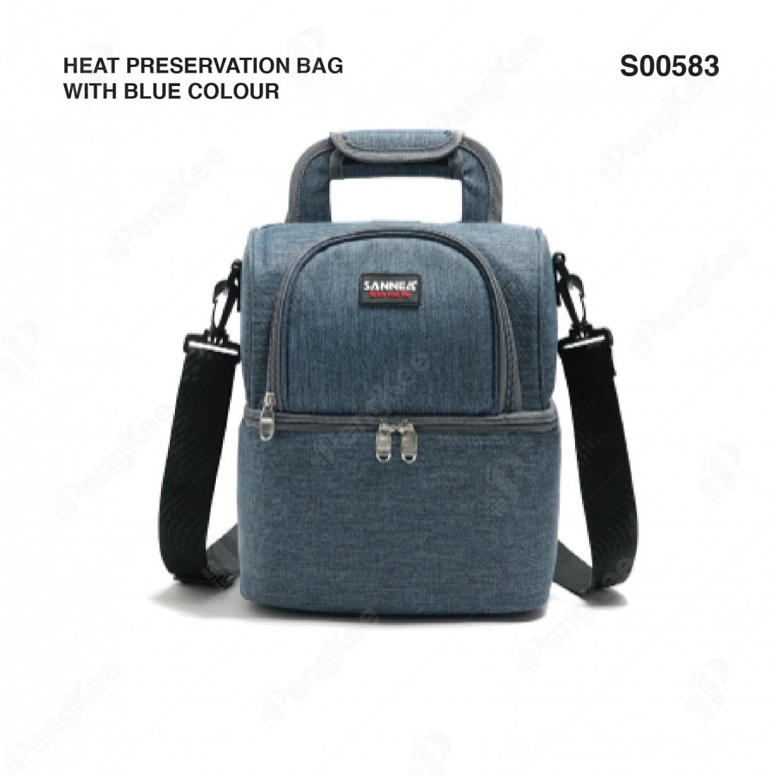 (CL1523) HEAT PRESERVATION BAG with BLUE colour (10L) (23*17*26 cm)