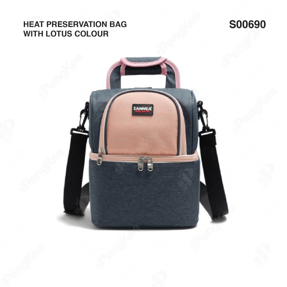(CL1523) HEAT PRESERVATION BAG with LOTUS colour (10L) (23*17*26 cm)