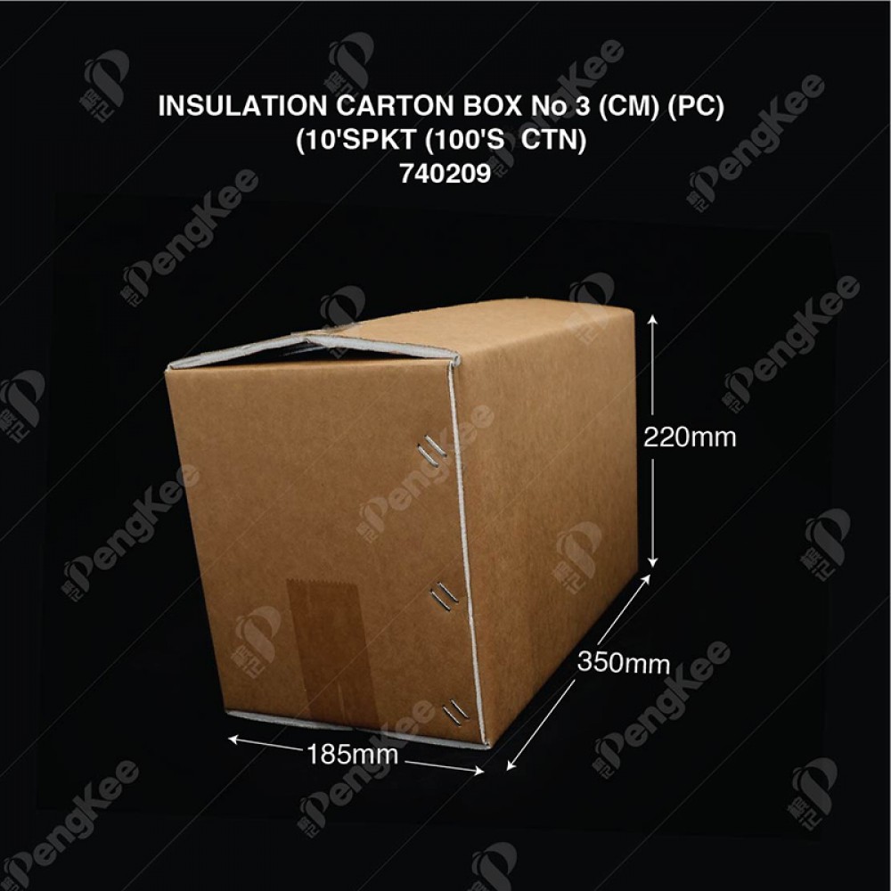 INSULATION CARTON BOX No 3 (CM) (PC) (10'S/PKT)