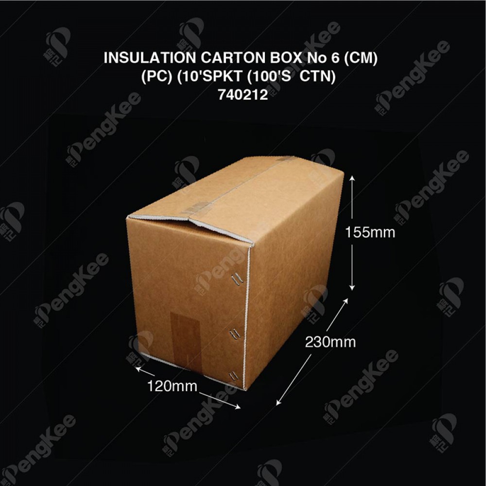 INSULATION CARTON BOX No 6 (CM) (PC) (10'S/PKT)