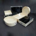 ZS215 KAMULONG WOODEN TRAY & PLASTIC LID COVER ZS215 KAMULONG WOODEN TRAY & PLASTIC LID COVER