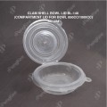 PP CLAM SHELL BOWL LID BL-140 (COMPARTMENT LID FOR BOWL 850CC/1000CC) (100'S X 3PKT/CTN) PP CLAM SHELL BOWL LID BL-140 (COMPARTMENT LID FOR BOWL 850CC/1000CC) (100'S X 3PKT/CTN)