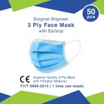 3PLY SURGICAL FACE MASK EARLOOP