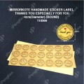 MIRRORKOTE HANDMADE STICKER LABEL THANKS YOU ESPECIALLY FOR YOU“ 4cm(Diameter) (ROUND) MIRRORKOTE HANDMADE STICKER LABEL THANKS YOU ESPECIALLY FOR YOU“ 4cm(Diameter) (ROUND)