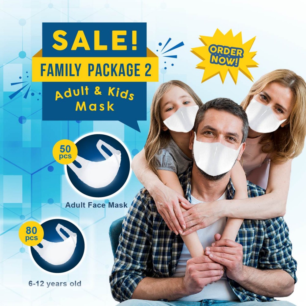 Family Package 2 - 3D 3ply Face Mask