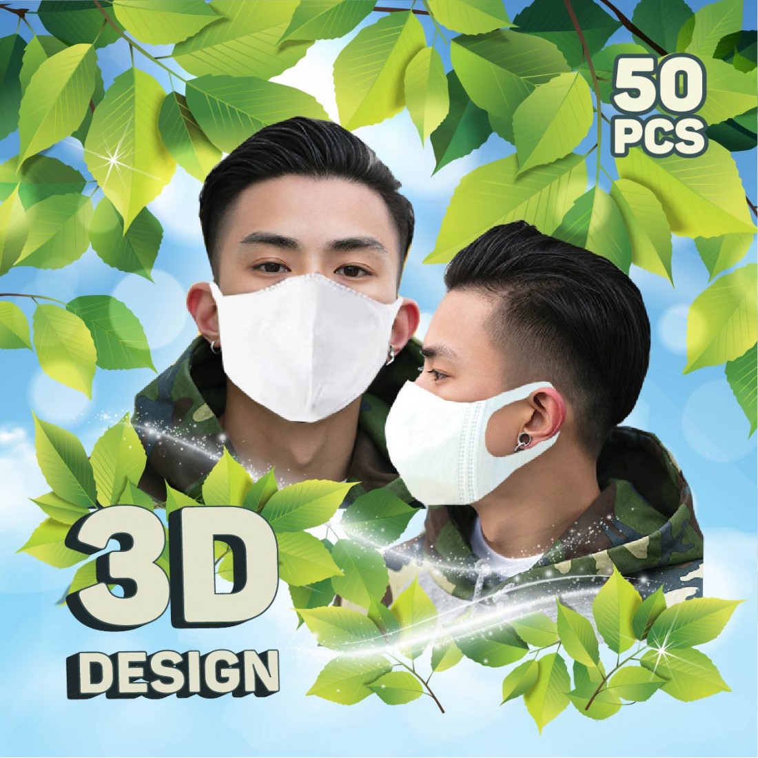 Adult 3D 3Ply Face Mask