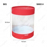 TRANSPARENT HUG BUCKET PACKAGING BOX (CM) 透明抱抱桶包装礼盒 (L)16.5 x (H)23.5 CM)