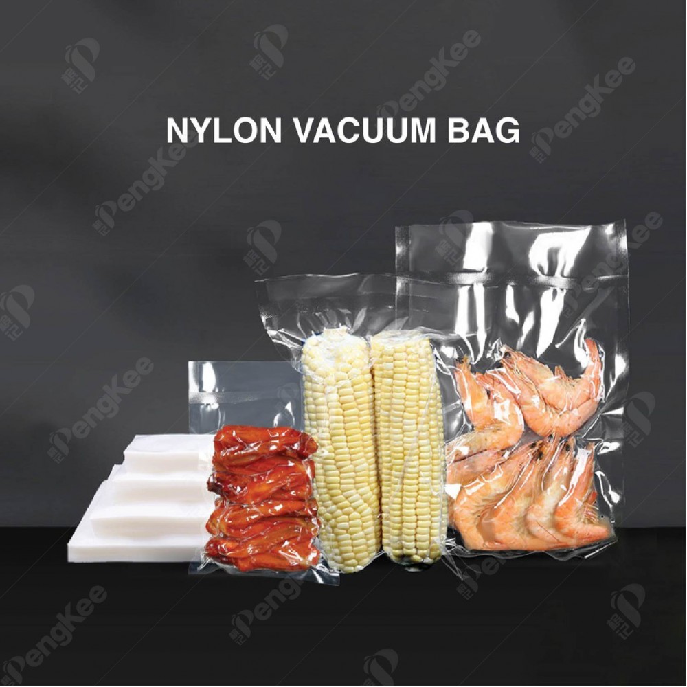 SMALL TRANSPARENT CLEAR NYLON VACUUM BAG