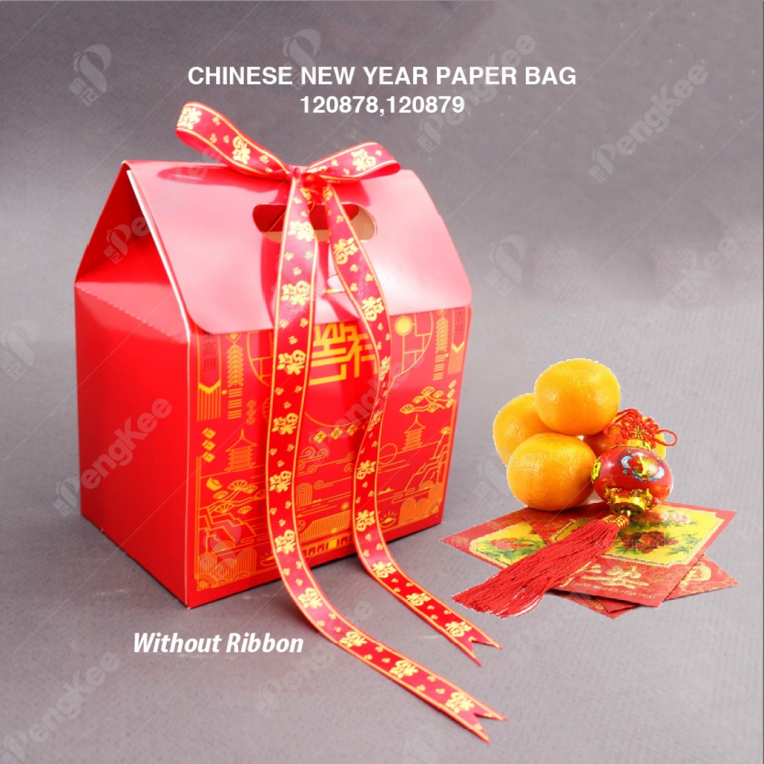 PAPER BAG FOR CHINESE NEW YEAR GIFT BOX  5'S/PKT