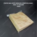 PAPER BAG WITH WINDOW (PRINTED) S3001 (W)21 X (H)24CM (100'SPKT) (36PKTCTN) 
