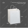 WHITE TWISTED HANDLE PAPER BAG NO.4- 21 X 27 X 14 (CM)