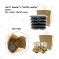 BROWN TWISTED HANDLE PAPER BAG NO.2- 28 X 28 X 15 (CM)