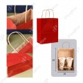 RED TWISTED HANDLE PAPER BAG NO.1- 21 X 27 X 11 (CM)