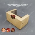 PAPER CAKE BOX 6" X 4" X 3" (KRAFT) WITH L SHAPE WINDOW (50'S) TS PAPER CAKE BOX 6" X 4" X 3" (KRAFT) WITH L SHAPE WINDOW (50'S) TS